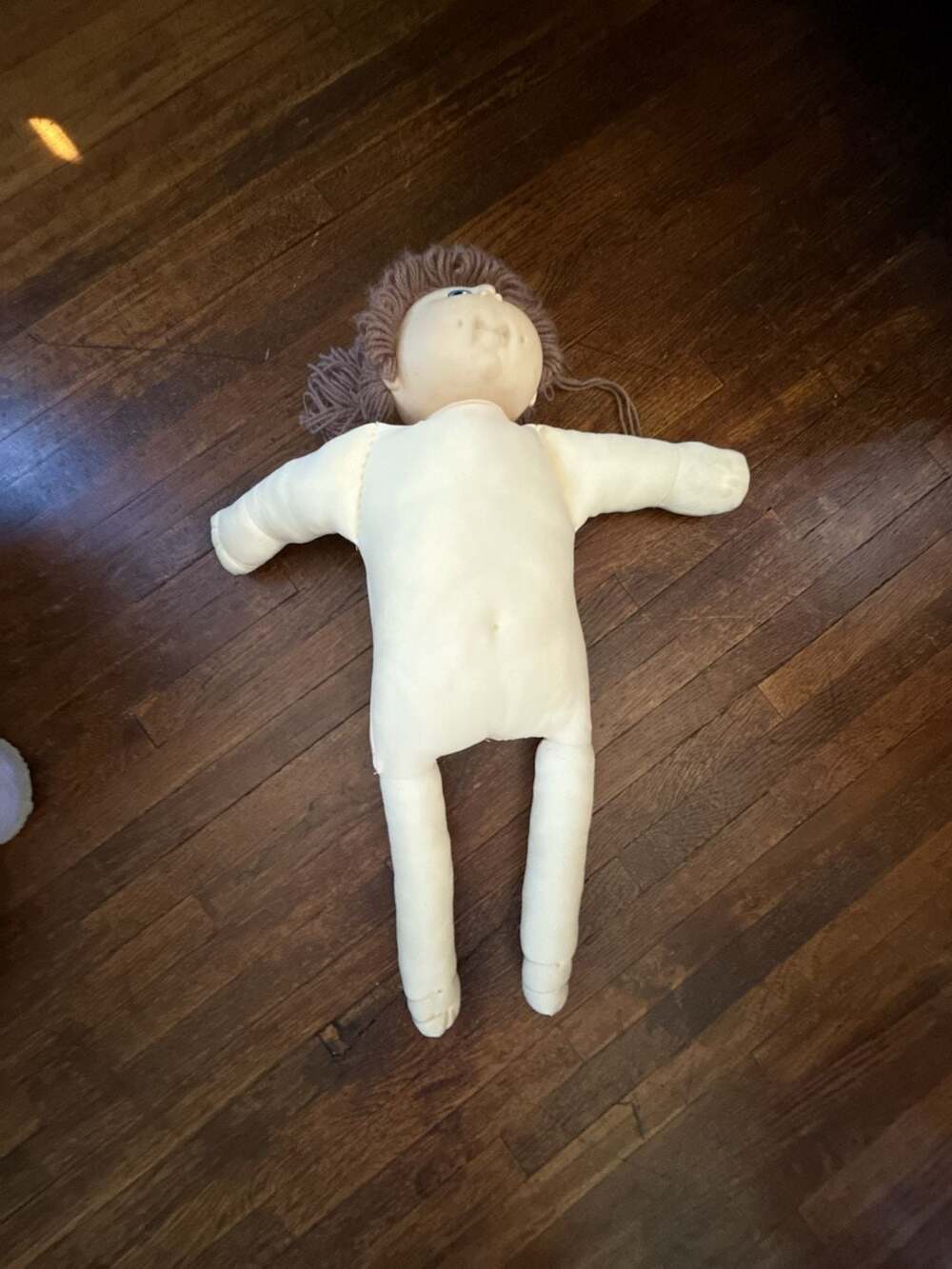 Cabbage Patch Kids Vintage DIY Sculpture Doll Brown Hair Blue Eyes